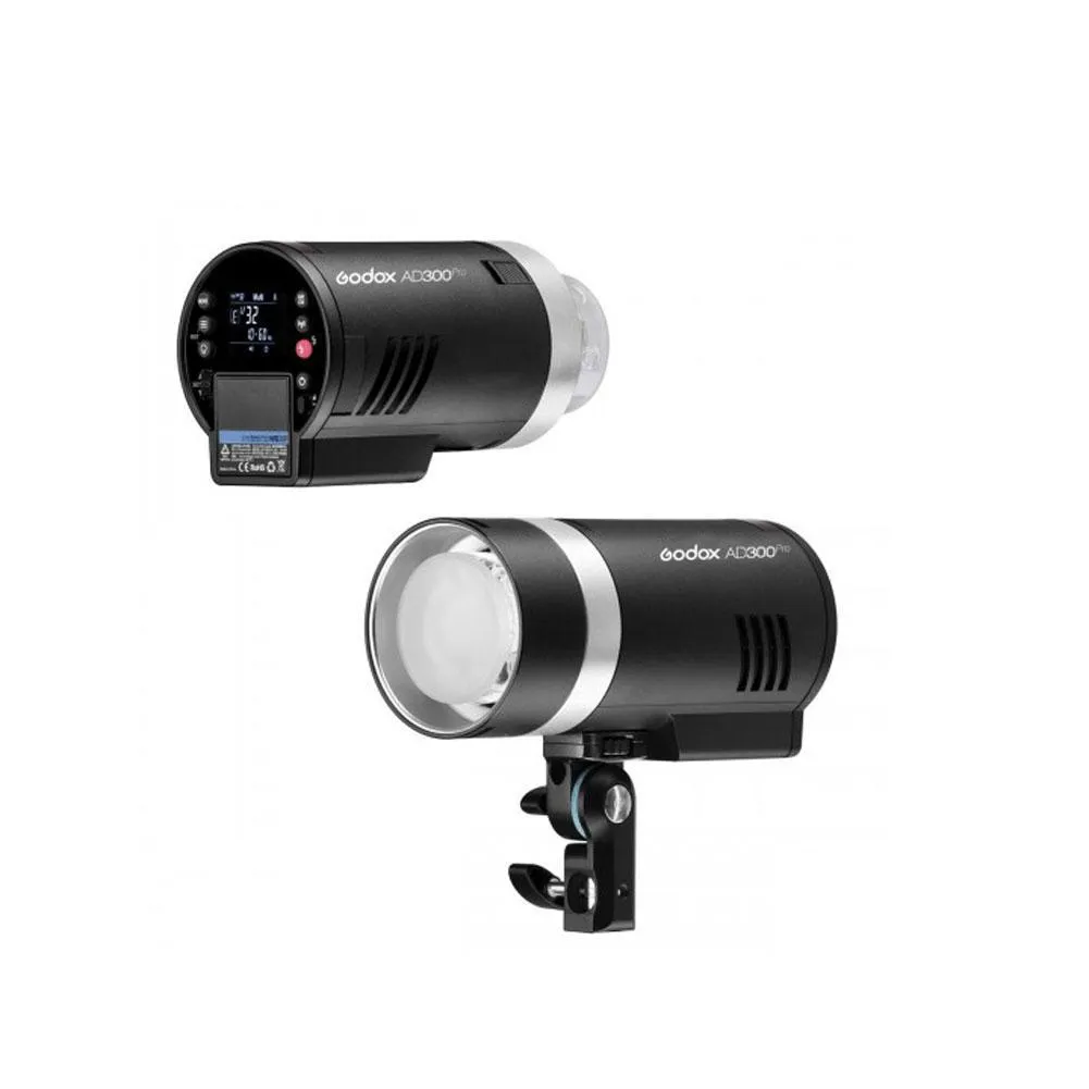 Godox 2x AD300Pro 600W Portable Flash Strobe Dual Light Kit (Flash, Stand, Softbox and Trigger) - Bundle