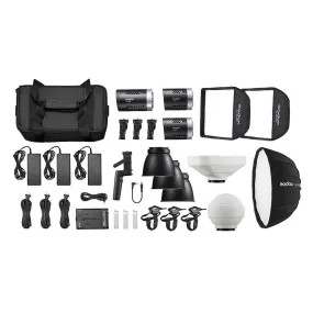 Godox ML-Kit1 ML60 & ML30 Daylight 3 Head LED Light Kit