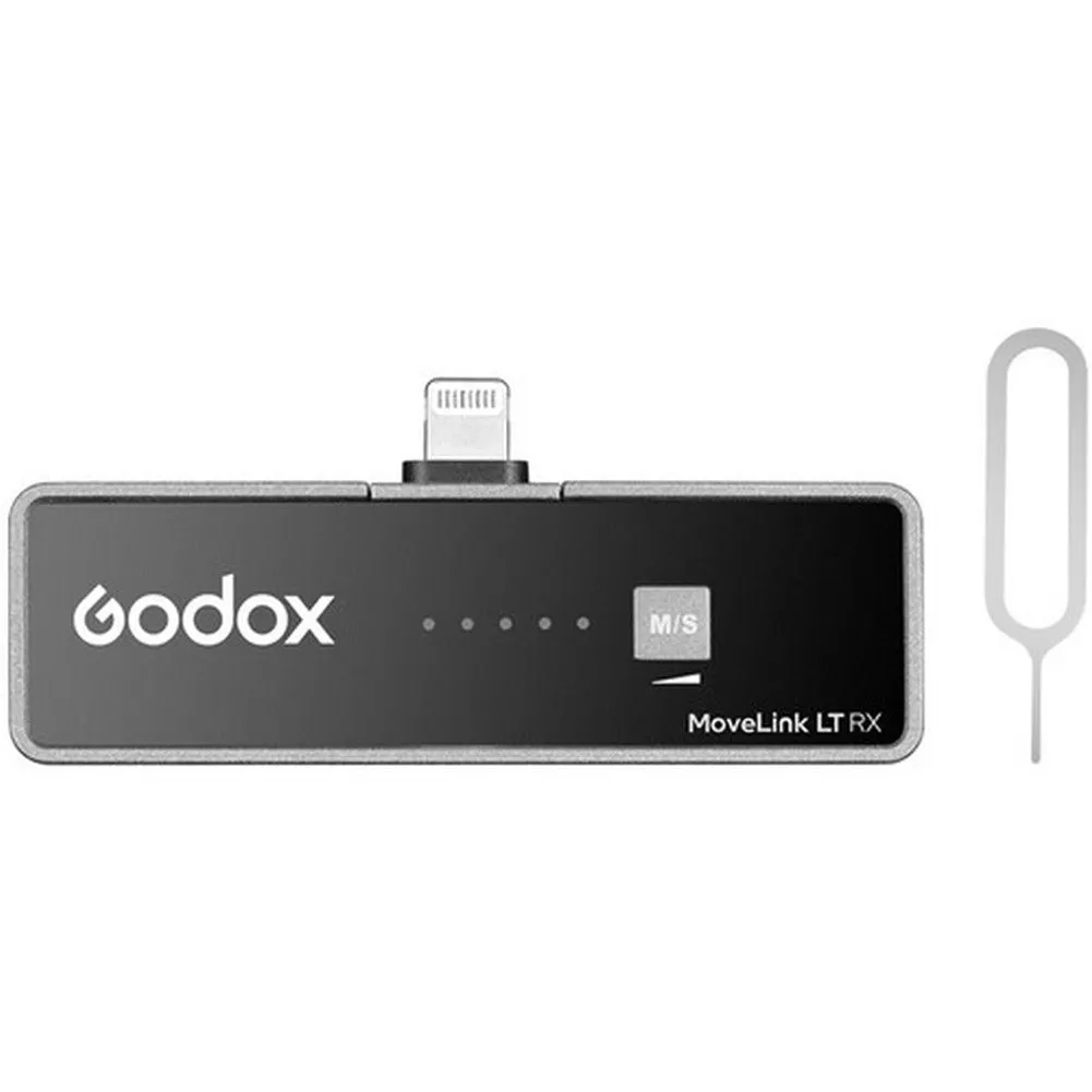 Godox MoveLink LT RX Compact Dual-Channel Digital Wireless Receiver for iPhone (2.4 GHz)