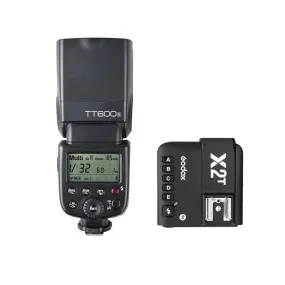 Godox TT600S 2.4G HSS Camera Flash Speedlite and X2 Wireless Trigger Kit for Sony - Bundle