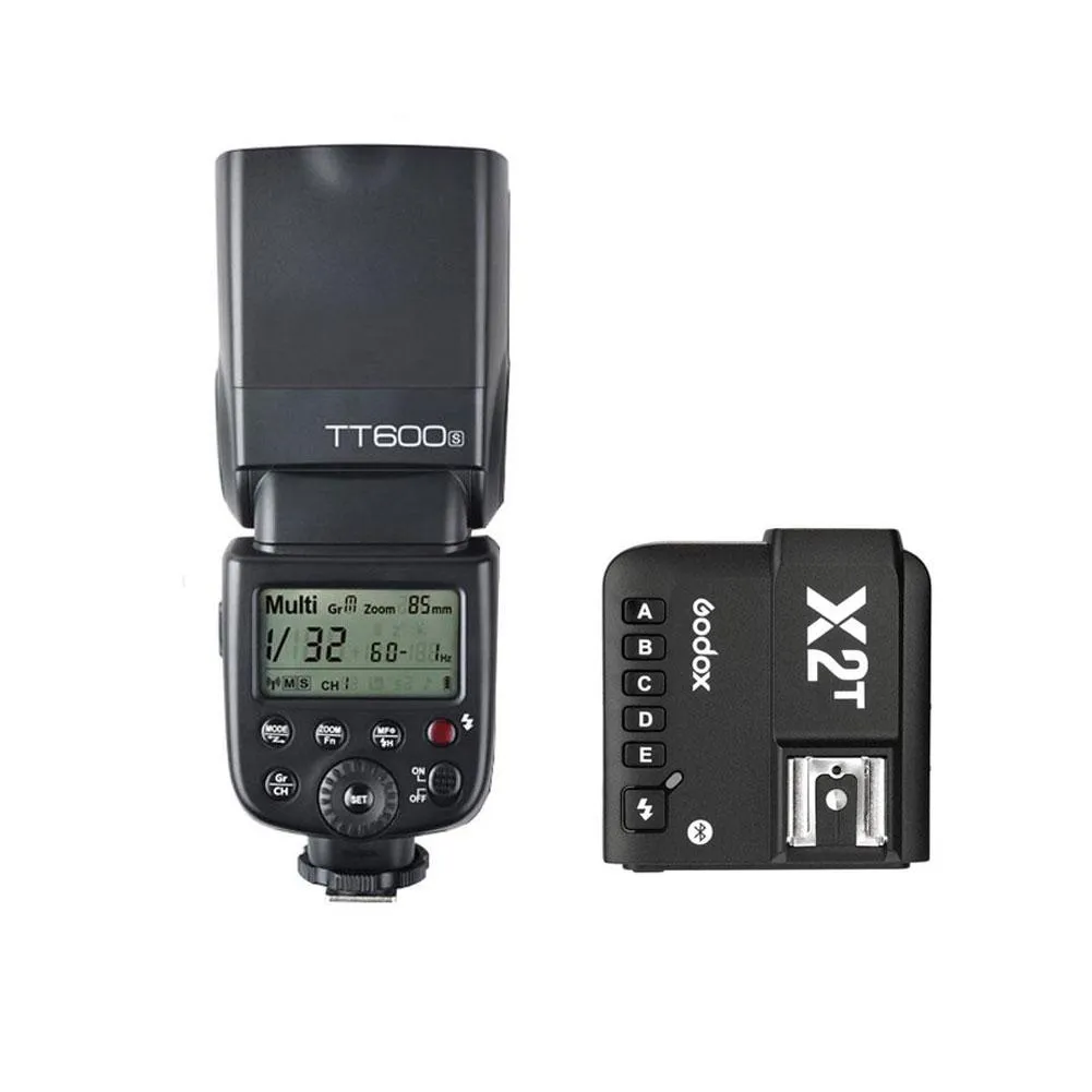 Godox TT600S 2.4G HSS Camera Flash Speedlite and X2 Wireless Trigger Kit for Sony - Bundle