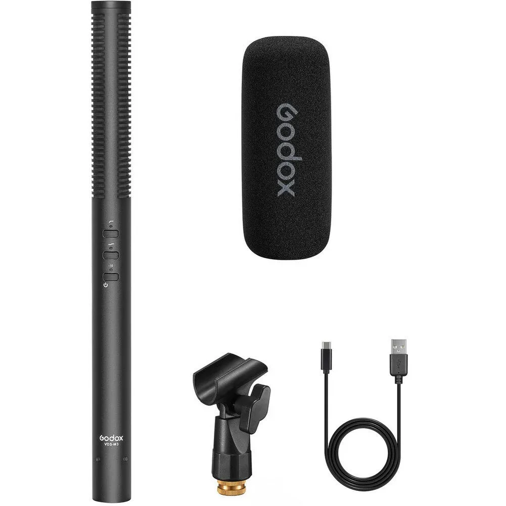 Godox VDS-M3 Supercardioid Condenser Shotgun Microphone