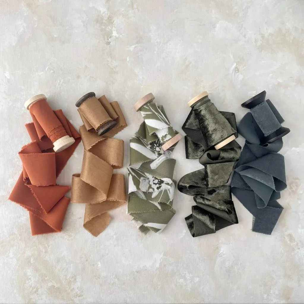 Gold Camel Raw Edge Ribbon