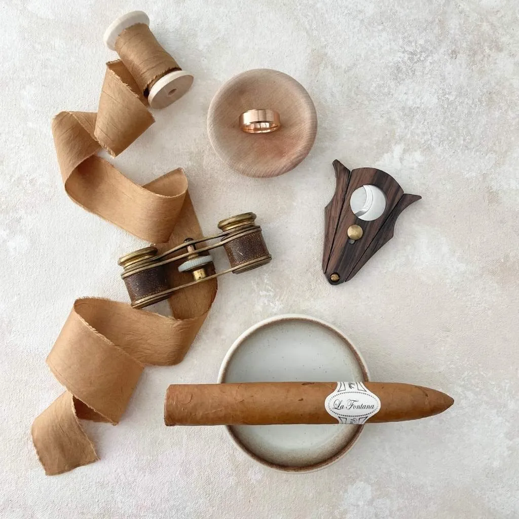 Gold Camel Raw Edge Ribbon