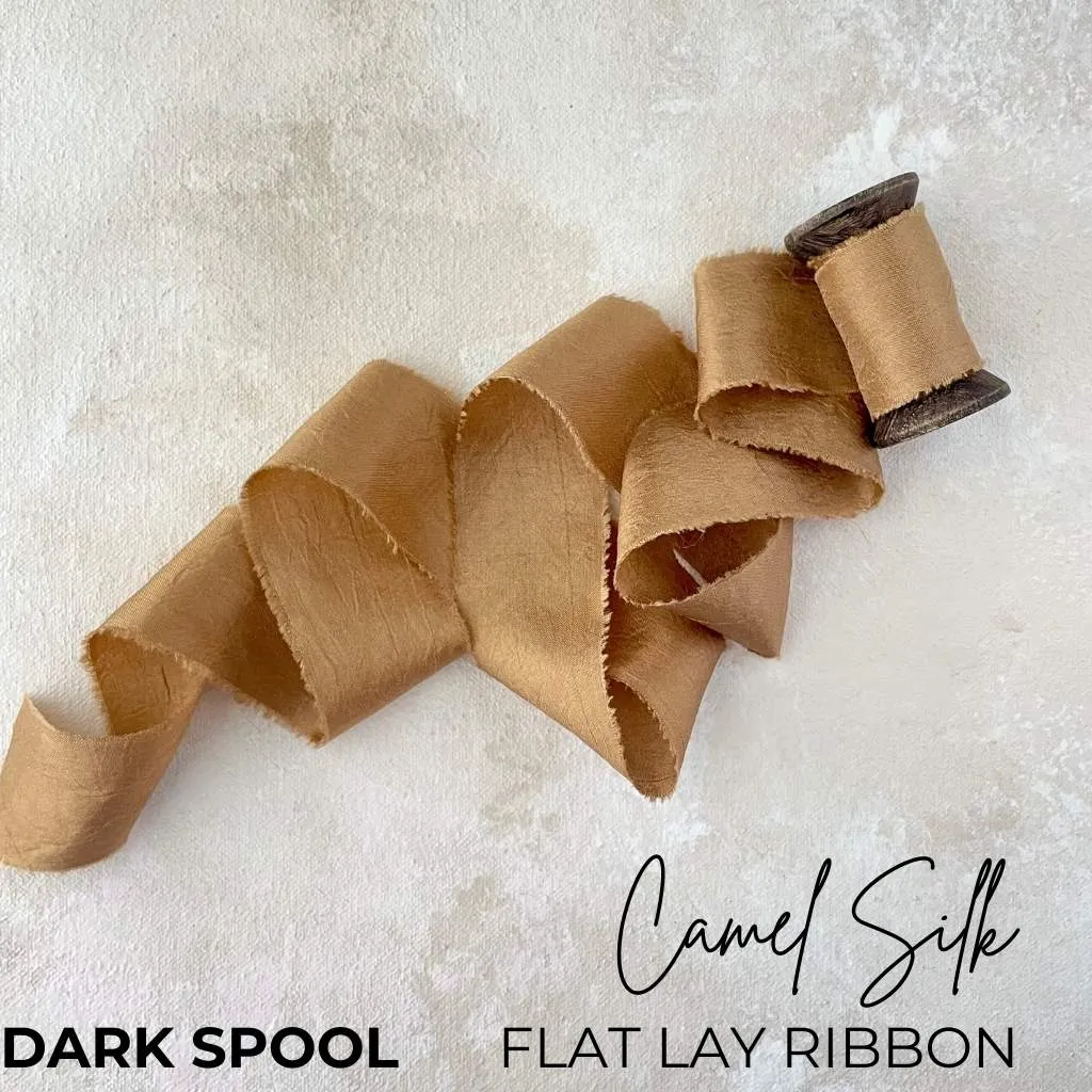 Gold Camel Raw Edge Ribbon