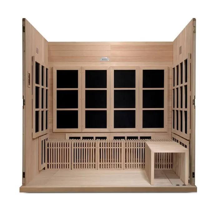 Golden Designs Catalonia 8-person Near Zero EMF FAR Infrared ADA Sauna | GDI-6880-02