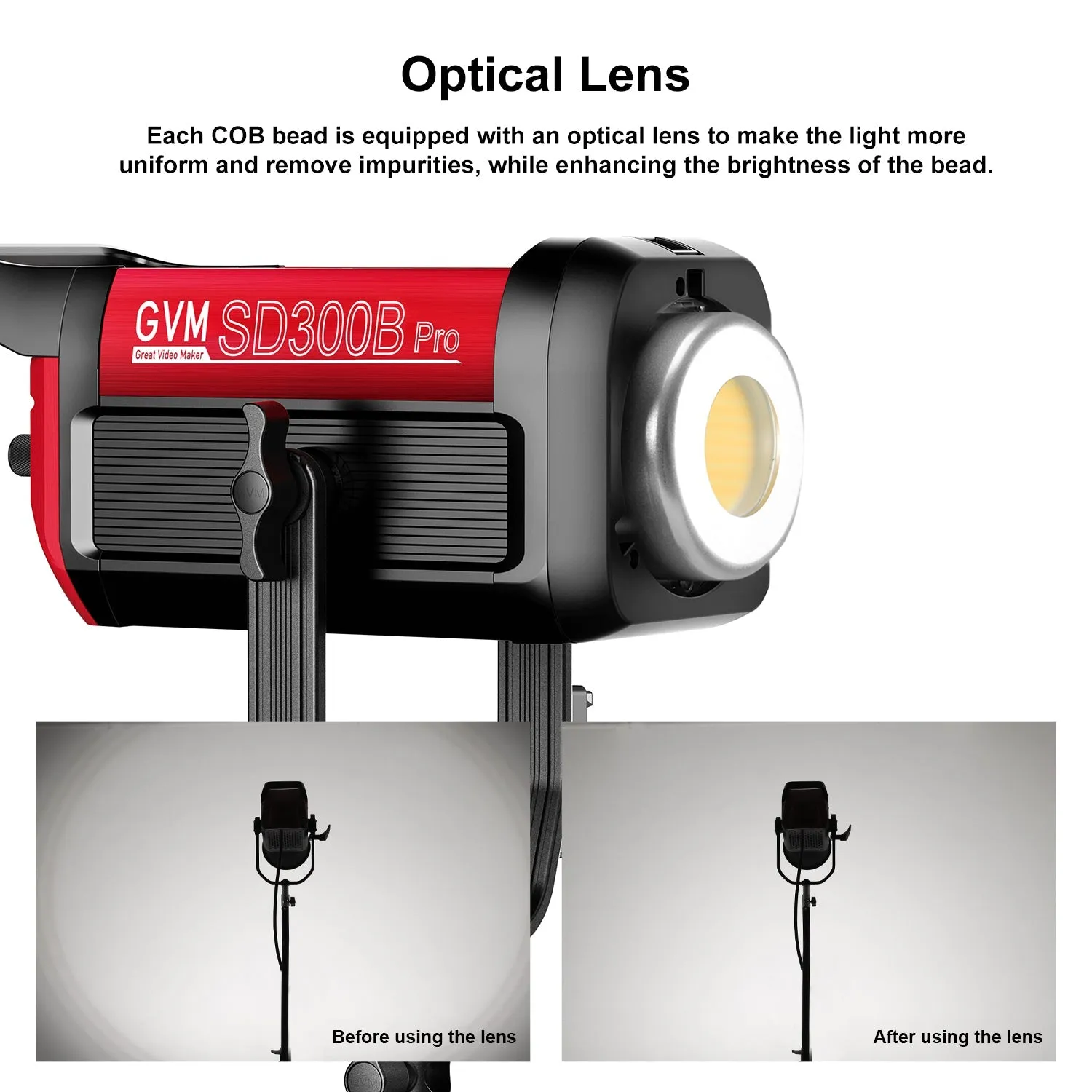 GVM PRO-SD300B 300W Bi-Color Monolight With Softbox  3 kits