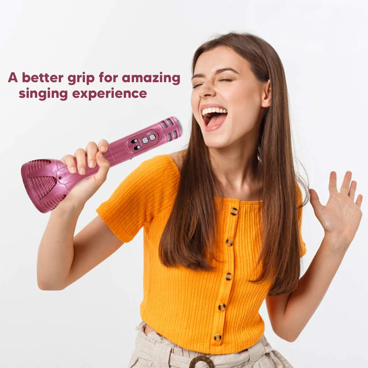 Handheld Wireless Microphone WS-1698 Karoke Mic With Audio Recording Bluetooth Speaker