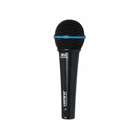 Hawk Proaudio HM 50 Handheld Dynamic Cardioid Wired Mic for Live, Recording, Speech, Karaoke with 6 Meter mic Cable, mic Holder and Pouch