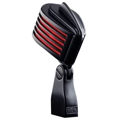 Heil Fin-B-B Black Mic With Red Led Mic