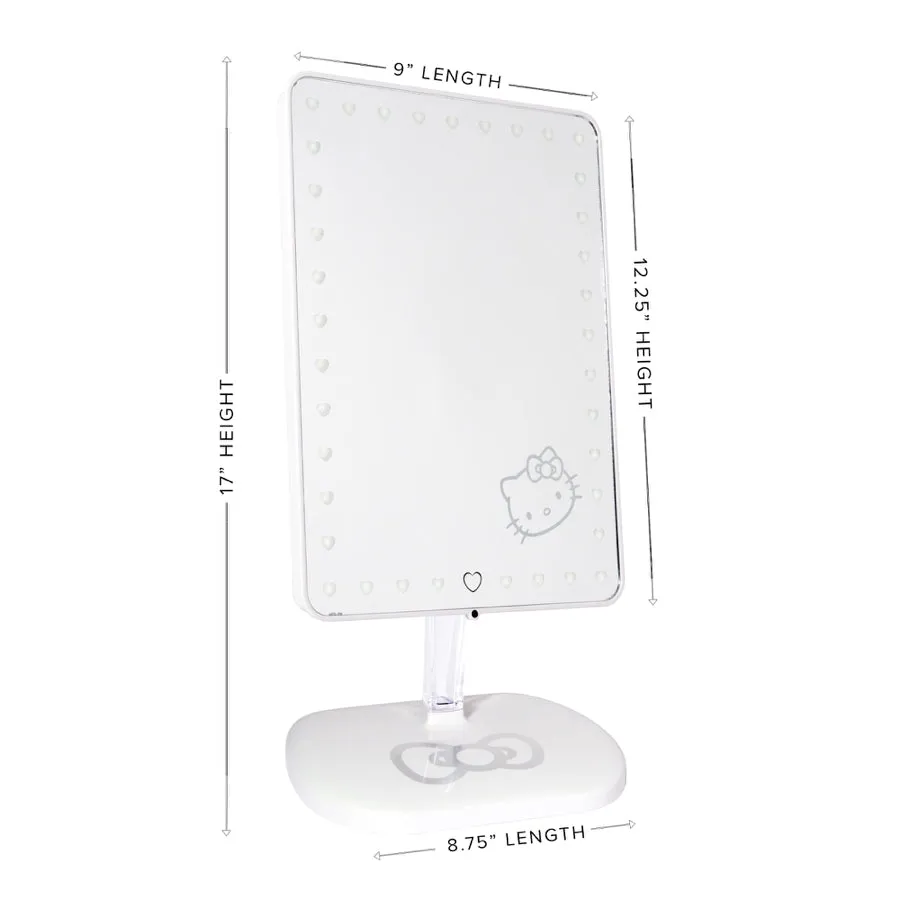 Hello Kitty Edition Touch Pro LED Makeup Mirror with Bluetooth Audio Speakerphone & USB Charger