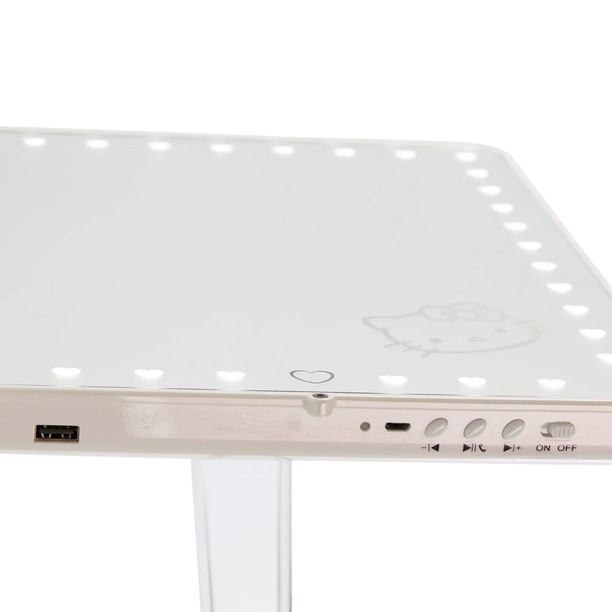 Hello Kitty Edition Touch Pro LED Makeup Mirror with Bluetooth Audio Speakerphone & USB Charger