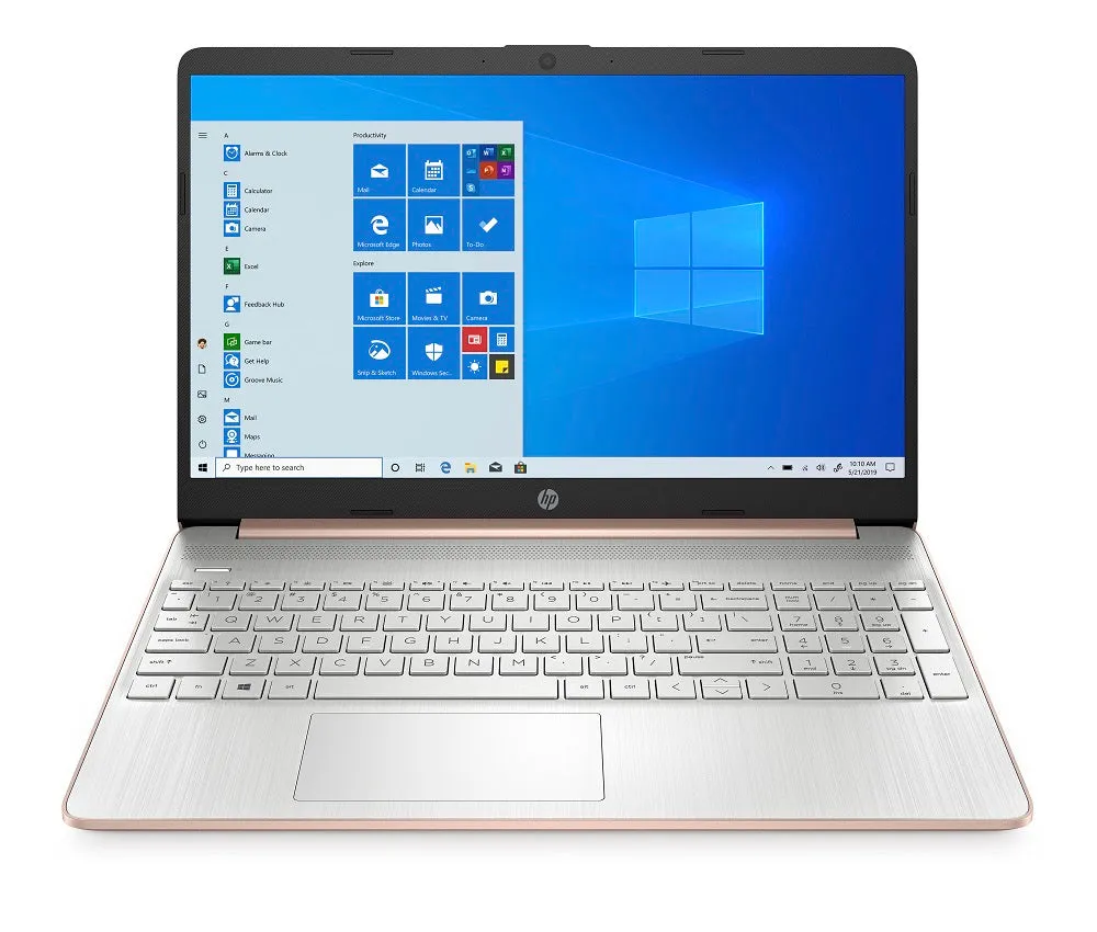 HP 15.6" Laptop - AMD Athlon 4GB RAM 256GB SSD - Pale Rose Gold
