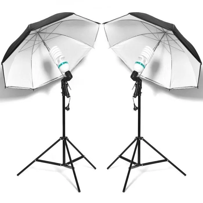Hypop 250W Double Umbrella Continuous Lighting Kit