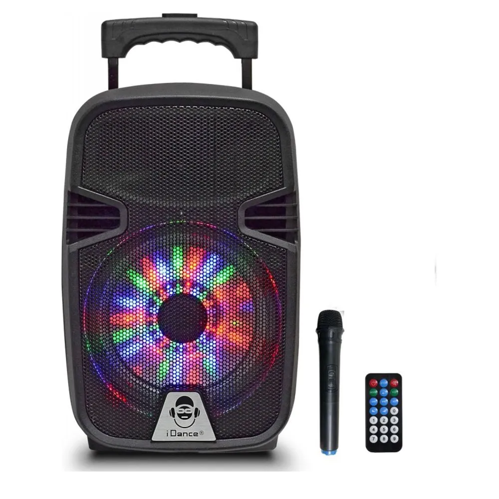 iDance Groove214N Portable Karaoke Speaker with 1 Wireless Microphone