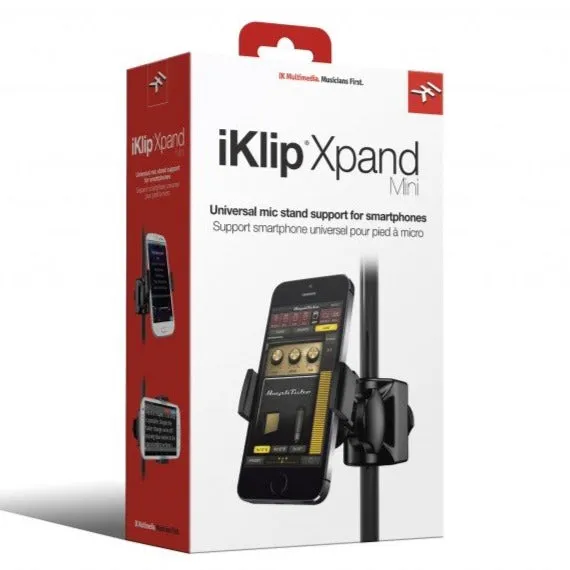 IK Multimedia IP-IKLIP-XPANDM iKlip Xpand Mini Adjustable Mic Stand Mount for Smartphones