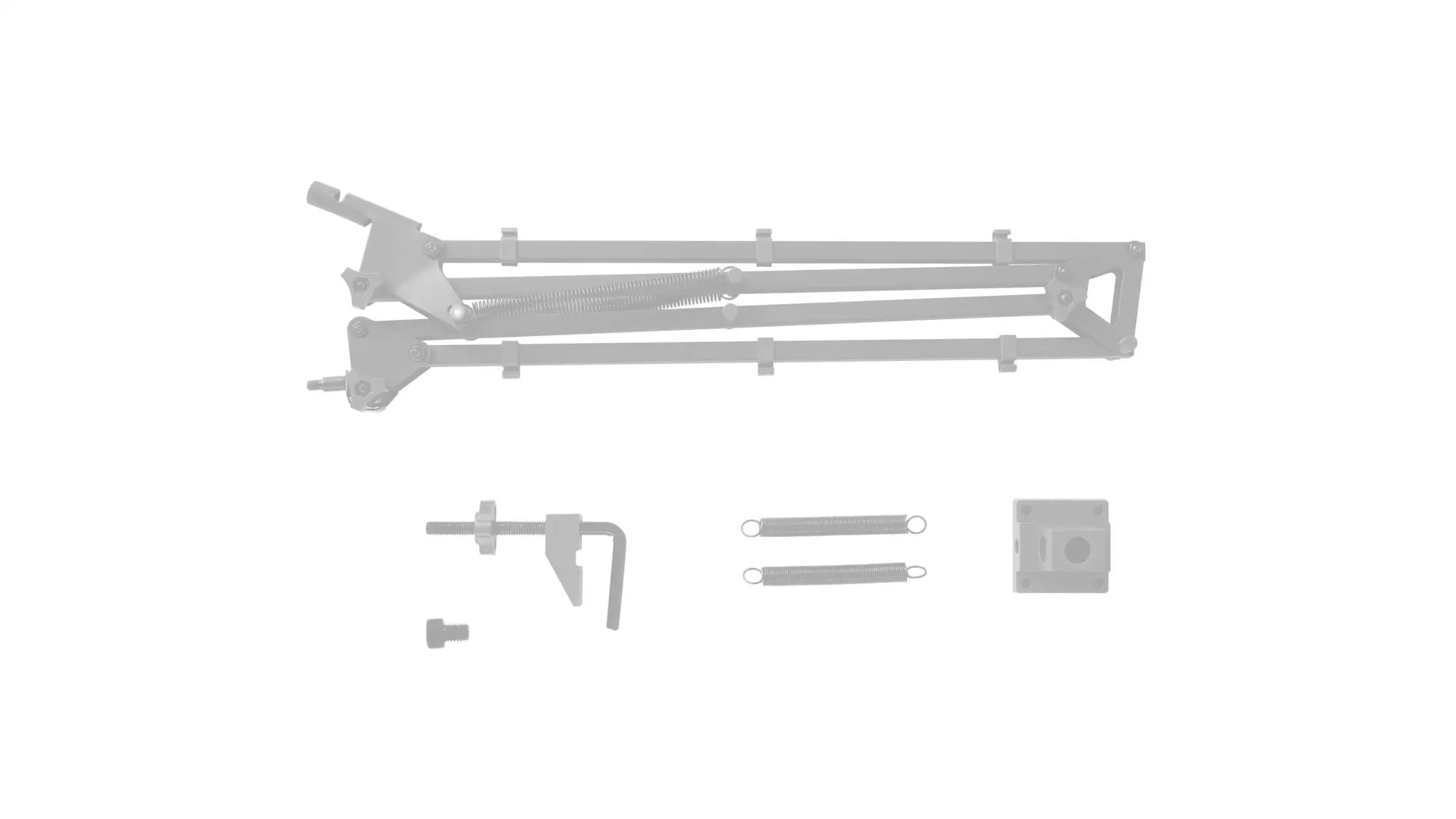Ikea Lanespelare microphone bracket, black