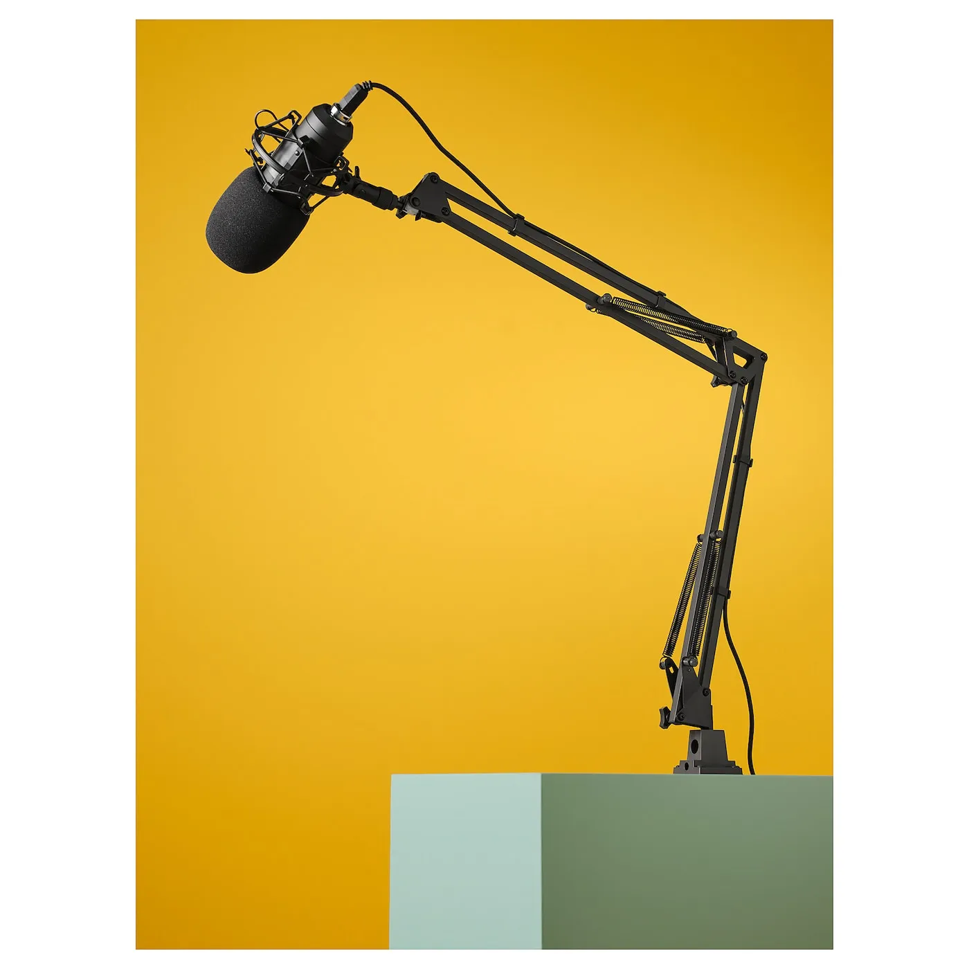 Ikea Lanespelare microphone bracket, black