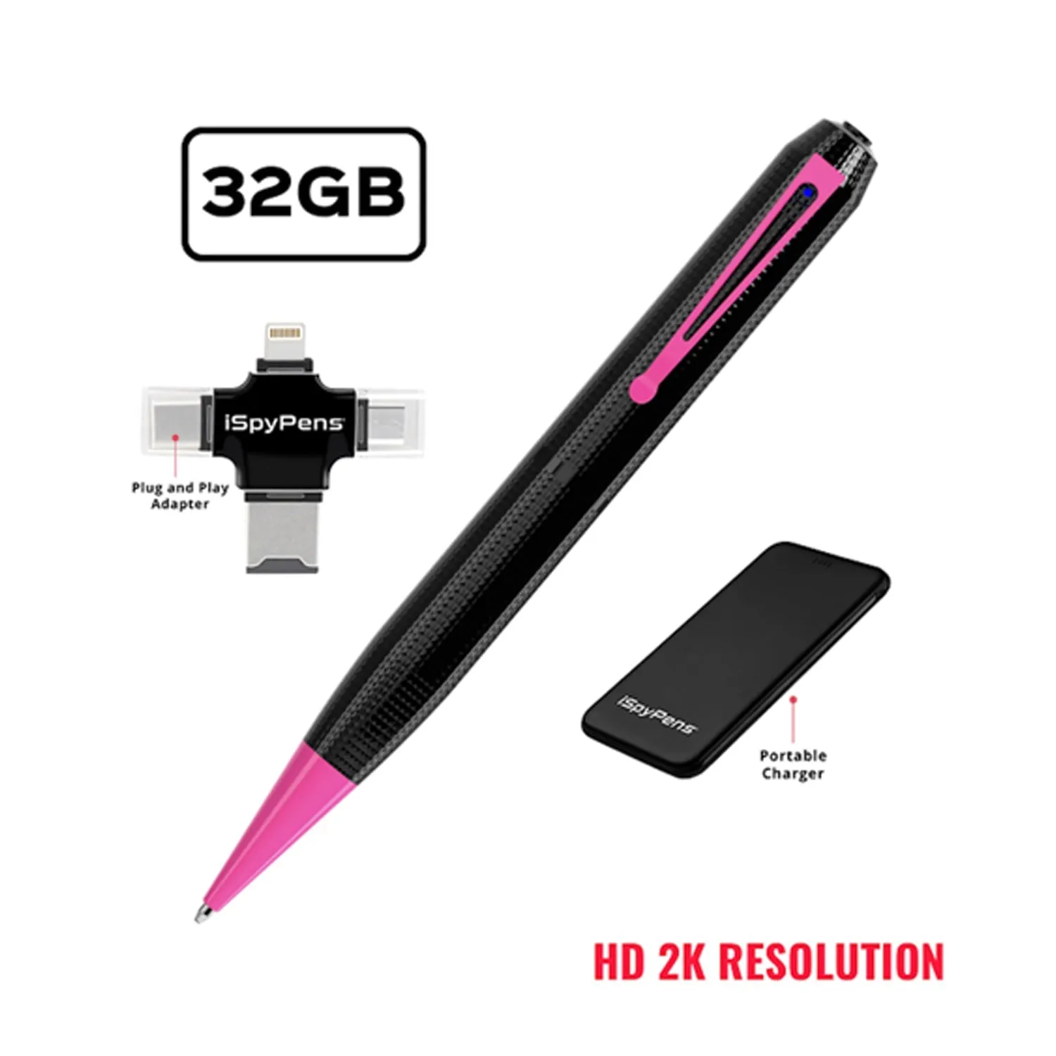 iSpyPen Pro X: State of the Art High Definition Video Recorder-Bundle