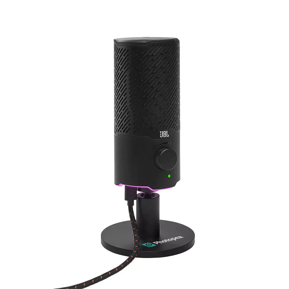 JBL Quantum Stream Dual Pattern Premium Usb Microphone, Black