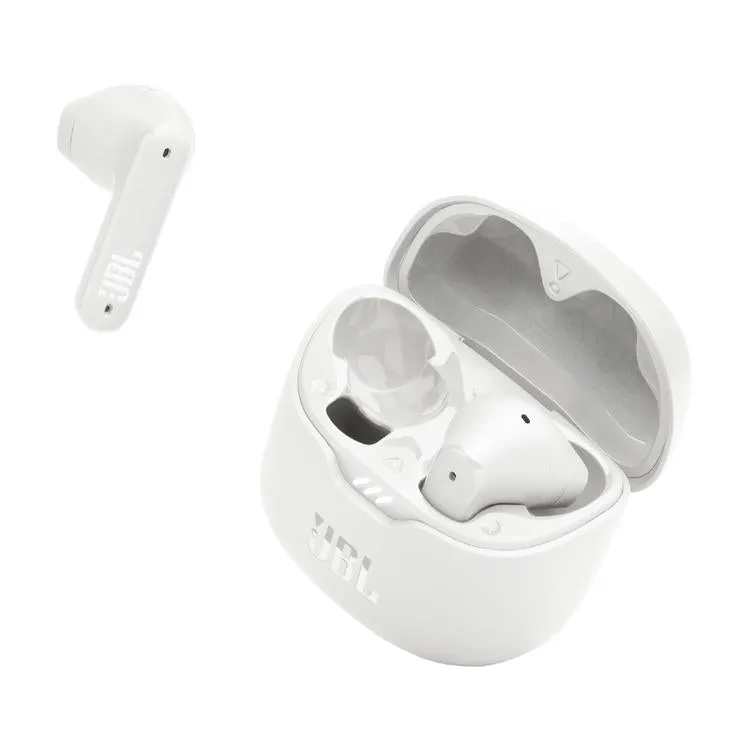 JBL Tune Flex | Écouteurs intra-auriculaires - 100% Sans fil - Bluetooth - Réduction de bruit - Conception Stick-open - IPX4 - Blanc