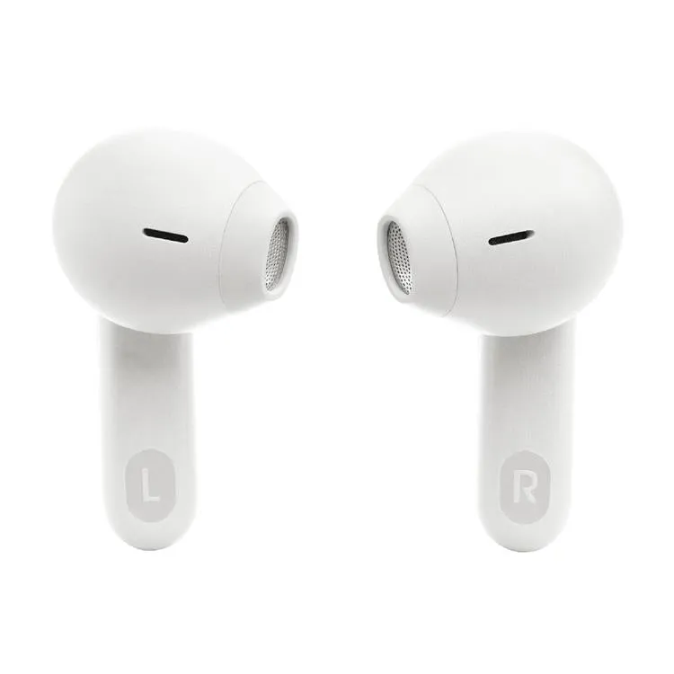 JBL Tune Flex | Écouteurs intra-auriculaires - 100% Sans fil - Bluetooth - Réduction de bruit - Conception Stick-open - IPX4 - Blanc