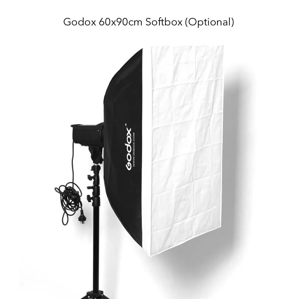 Jinbei 3x EF200 V (600W) Continuous LED Photo & Video Lighting Kit