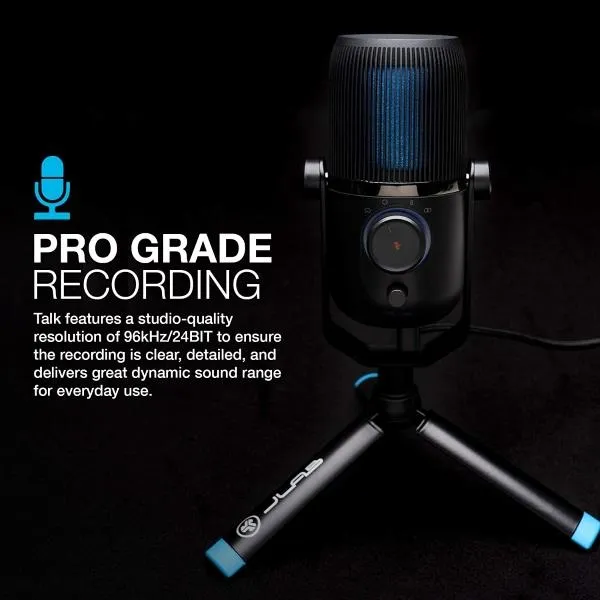 JLab Talk USB Condenser Microphone - Desk Top PC Gaming Microphone