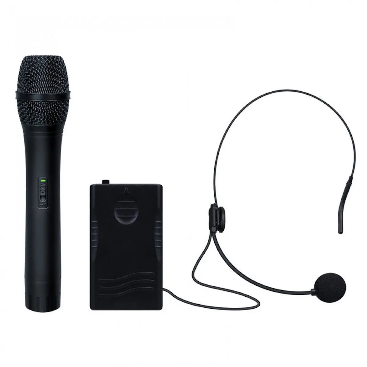 KAM Portable PA System with Two Microphones and Bluetooth (various sizes)