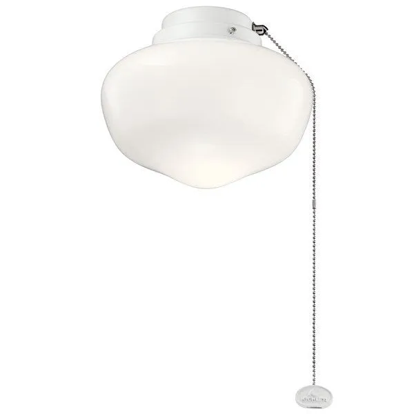 Kichler 380913MWH 8" LED Schoolhouse Light Kit Matte White