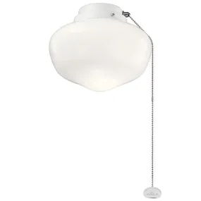 Kichler 380913MWH 8" LED Schoolhouse Light Kit Matte White