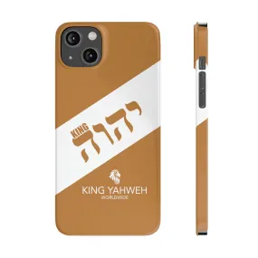 King YAHWEH {CUSTOM}Trends Slim Phone Case (White/Light Brown)