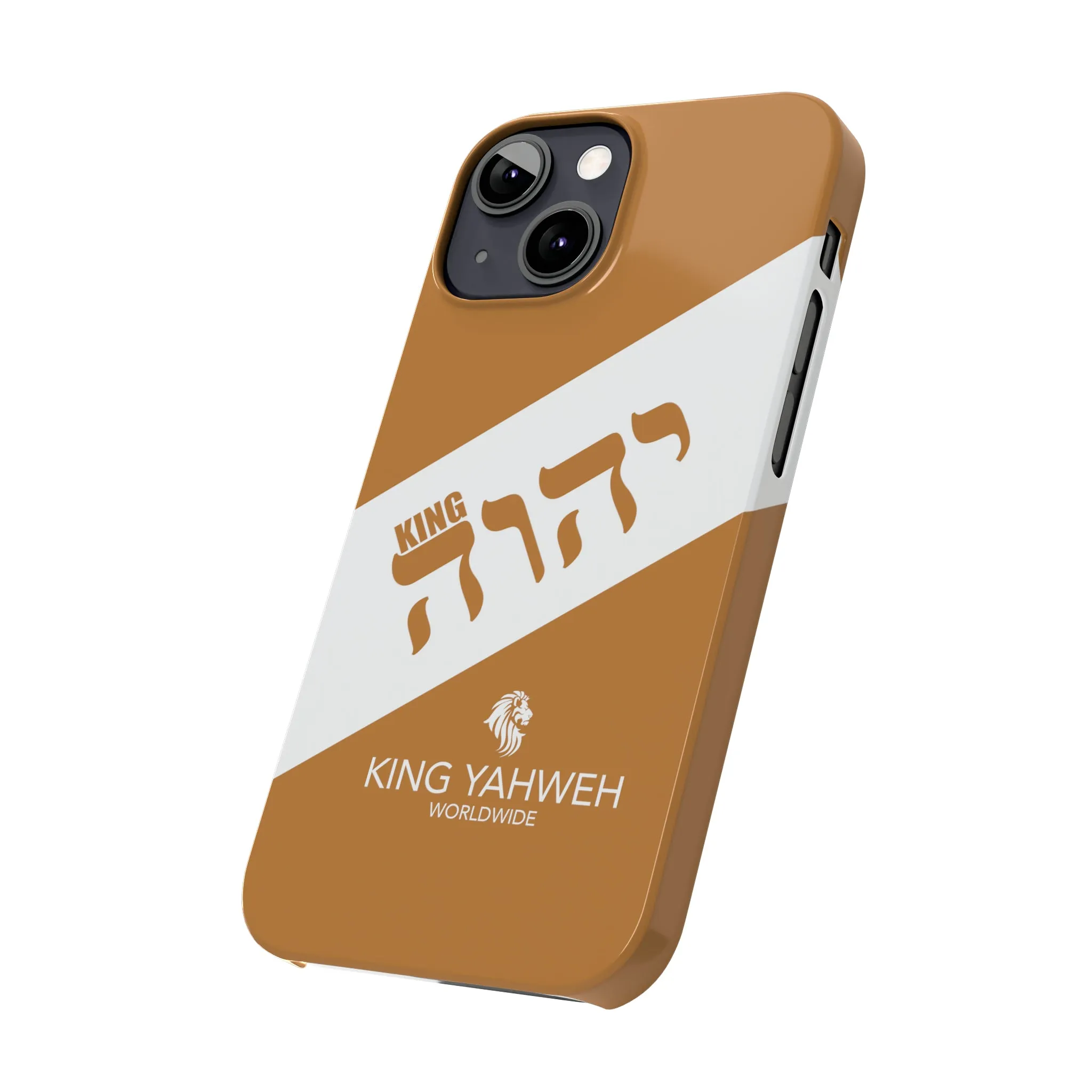 King YAHWEH {CUSTOM}Trends Slim Phone Case (White/Light Brown)
