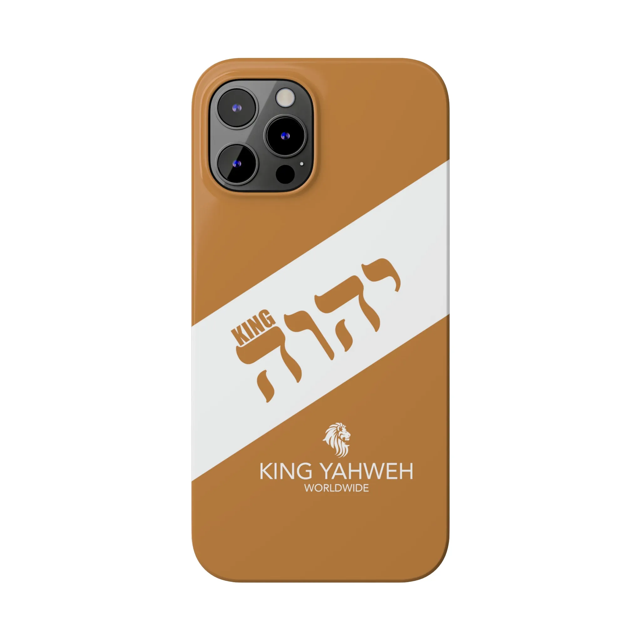 King YAHWEH {CUSTOM}Trends Slim Phone Case (White/Light Brown)