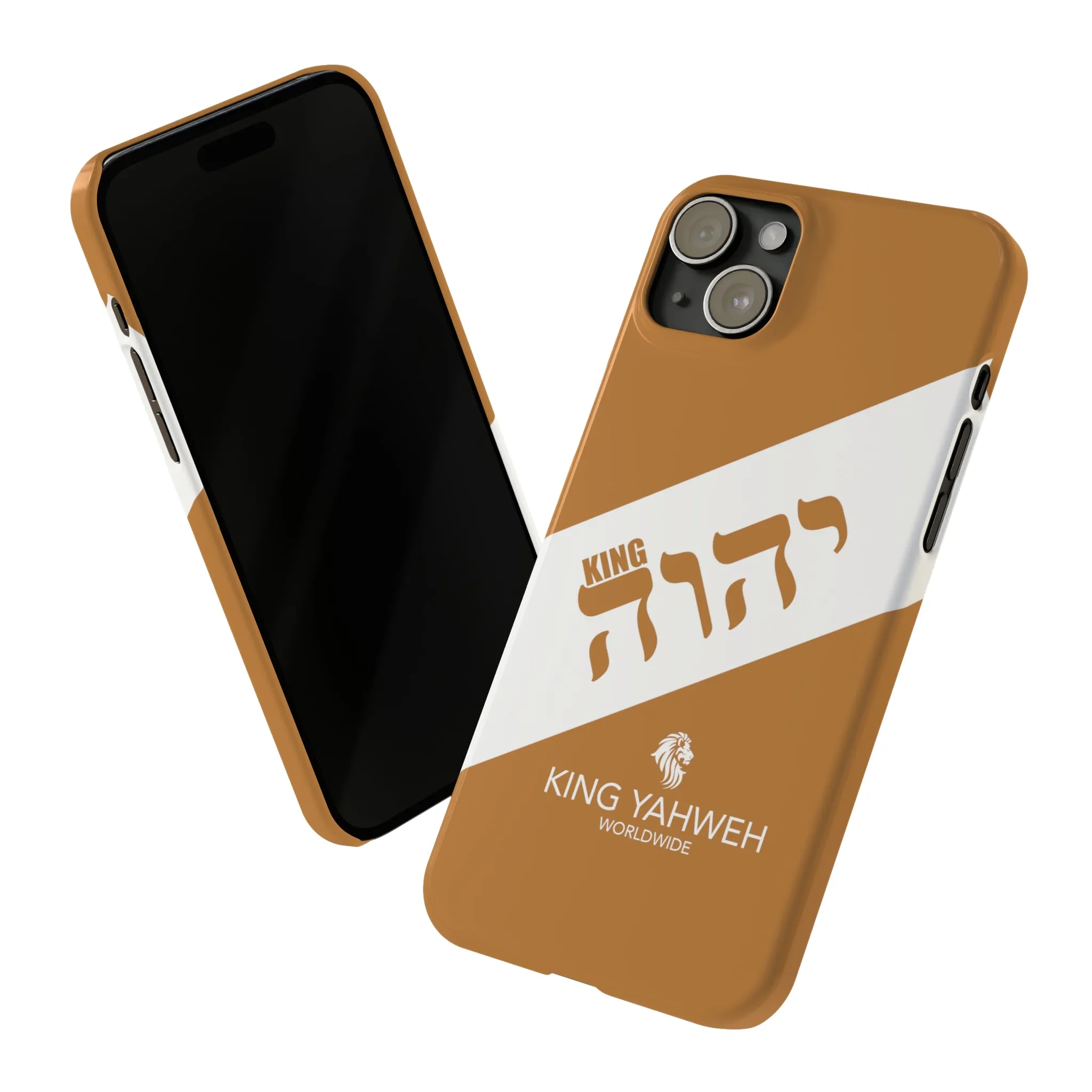 King YAHWEH {CUSTOM}Trends Slim Phone Case (White/Light Brown)