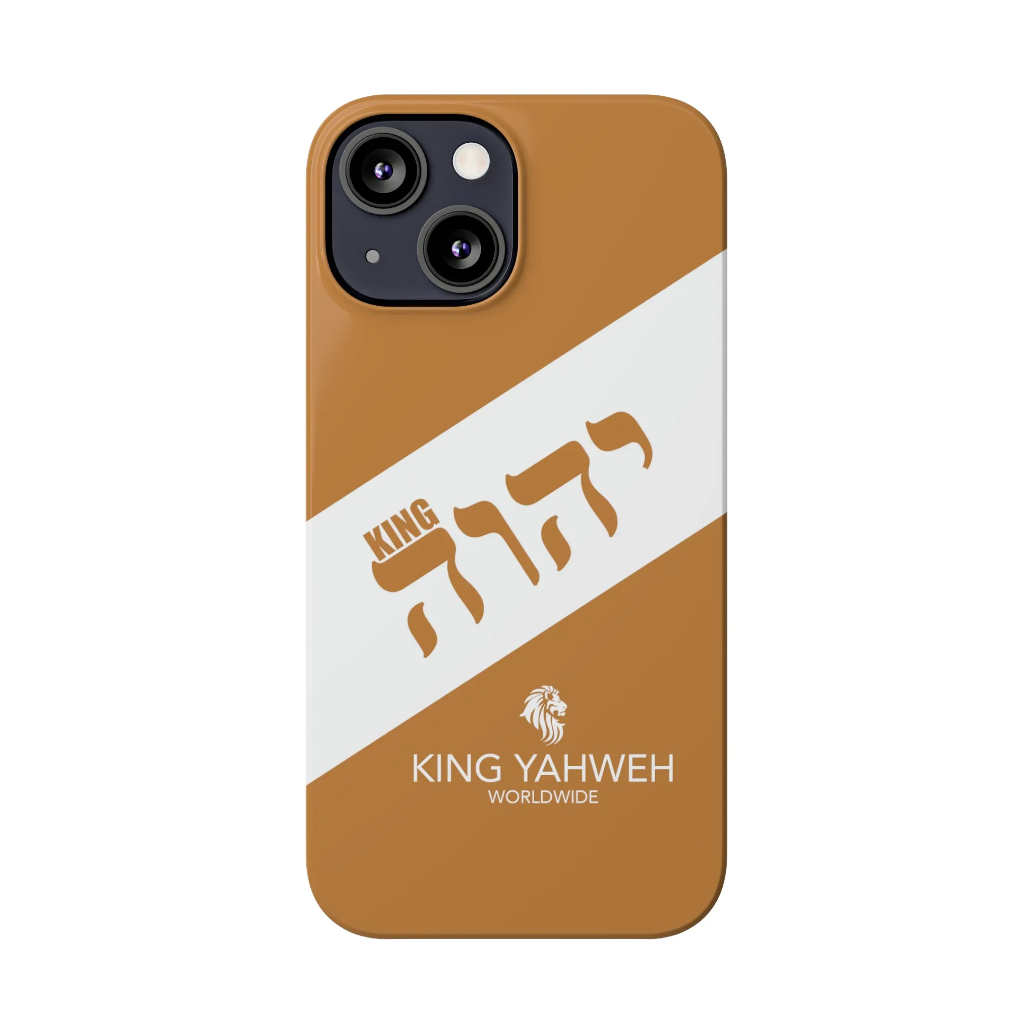King YAHWEH {CUSTOM}Trends Slim Phone Case (White/Light Brown)