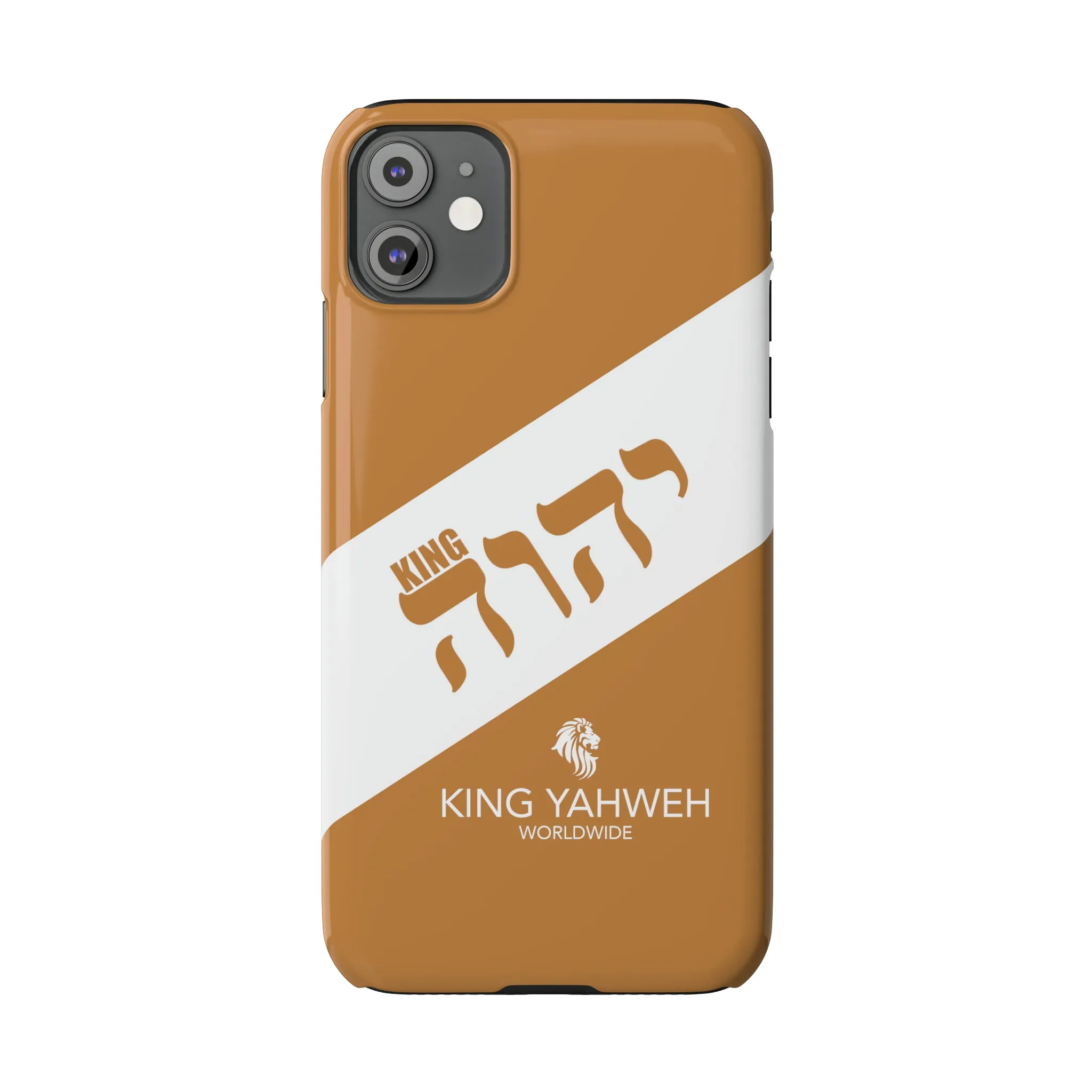King YAHWEH {CUSTOM}Trends Slim Phone Case (White/Light Brown)