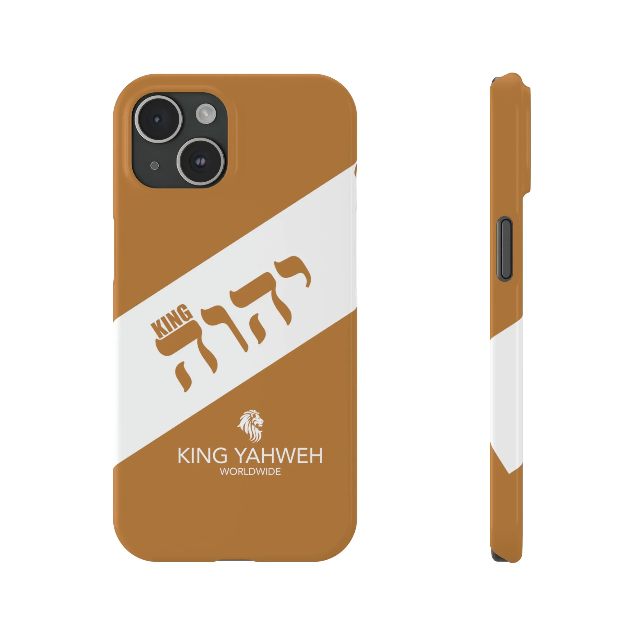 King YAHWEH {CUSTOM}Trends Slim Phone Case (White/Light Brown)