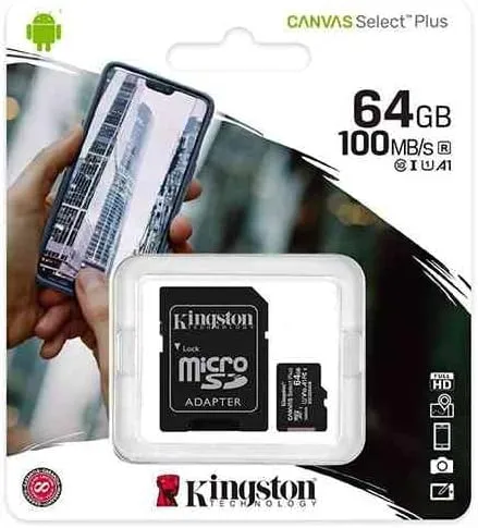 Kingston 64GB microSDXC Card /Class 10 with Adapter 64.0 GB