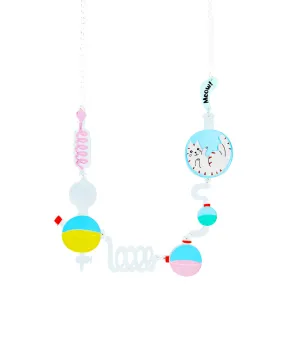 Kitty Playing with Apparatus Necklace