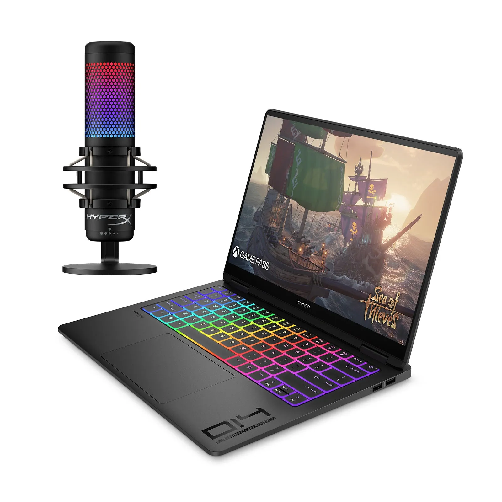 Laptop Bundle - Omen Trascend 14 fb0009na   HyperX Quadcast S
