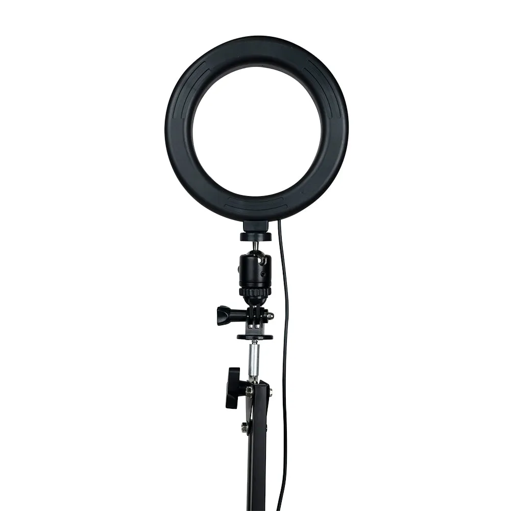 LED 6" Ring Light with Smartphone Holder Tabletop Lighting Kit - 'Inner Artist Plus II'
