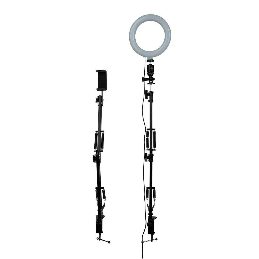 LED 6" Ring Light with Smartphone Holder Tabletop Lighting Kit - 'Inner Artist Plus II'