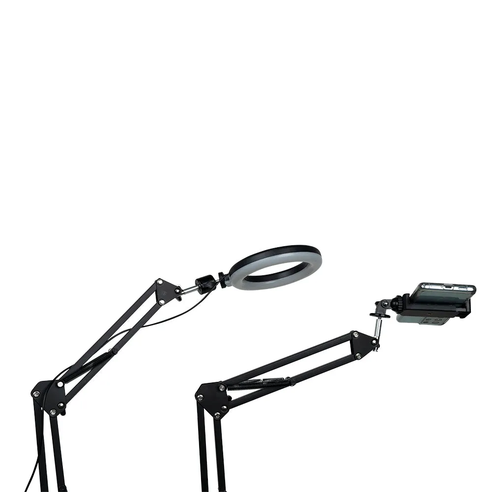 LED 6" Ring Light with Smartphone Holder Tabletop Lighting Kit - 'Inner Artist Plus II'