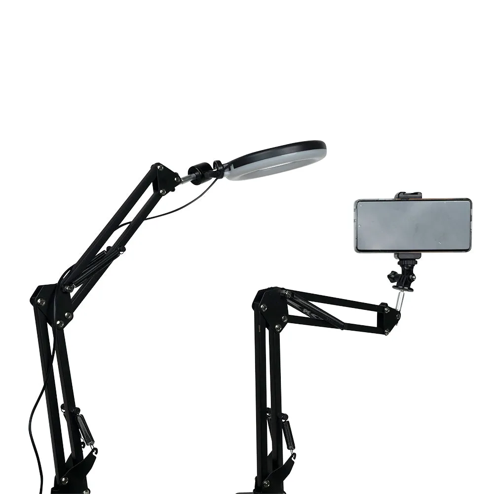 LED 6" Ring Light with Smartphone Holder Tabletop Lighting Kit - 'Inner Artist Plus II'