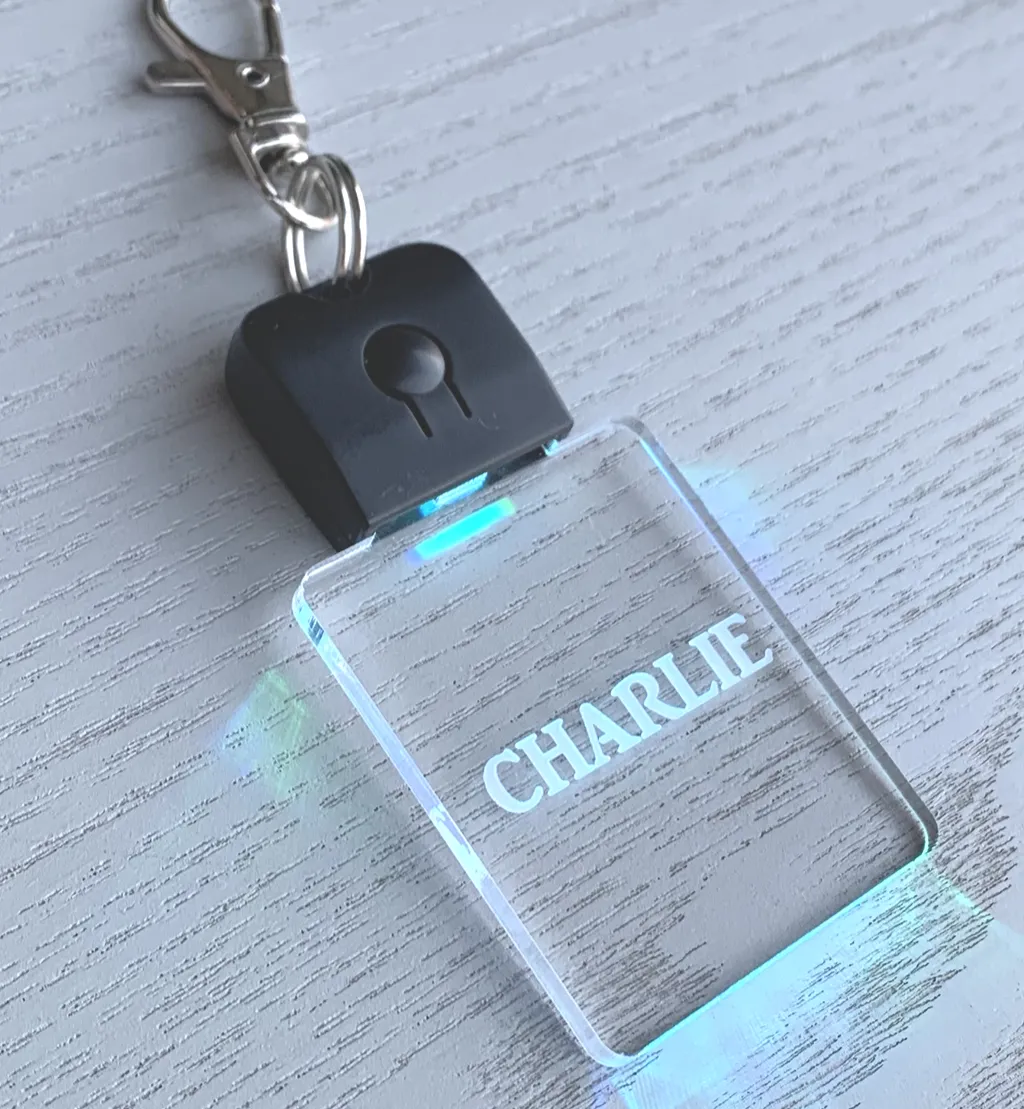 Light-it-up Personalised LED Keychain