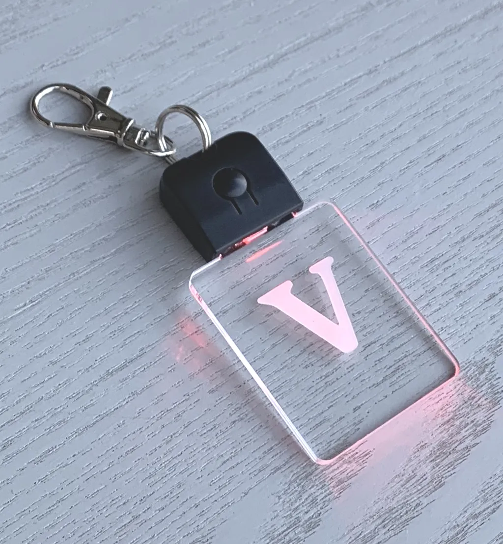 Light-it-up Personalised LED Keychain