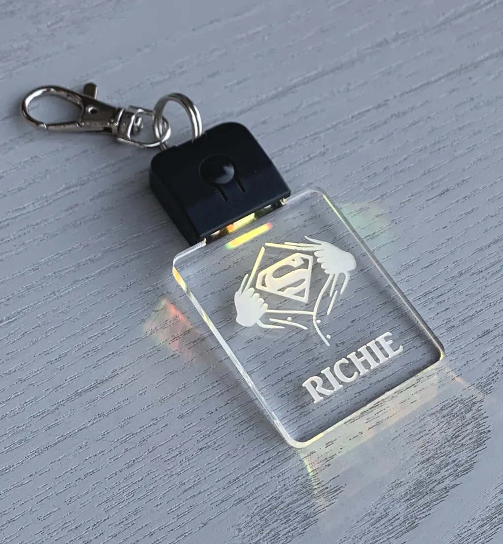 Light-it-up Personalised LED Keychain