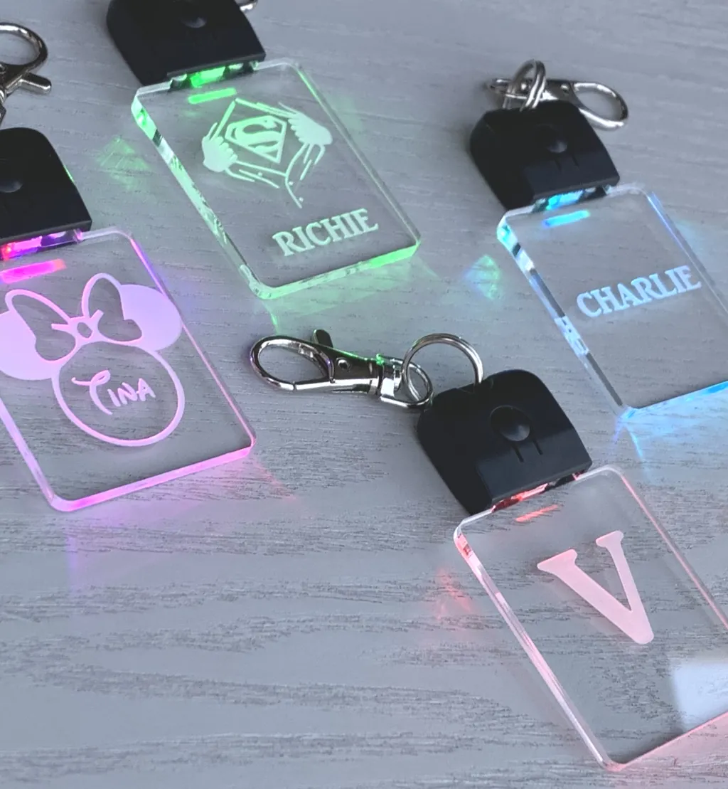 Light-it-up Personalised LED Keychain