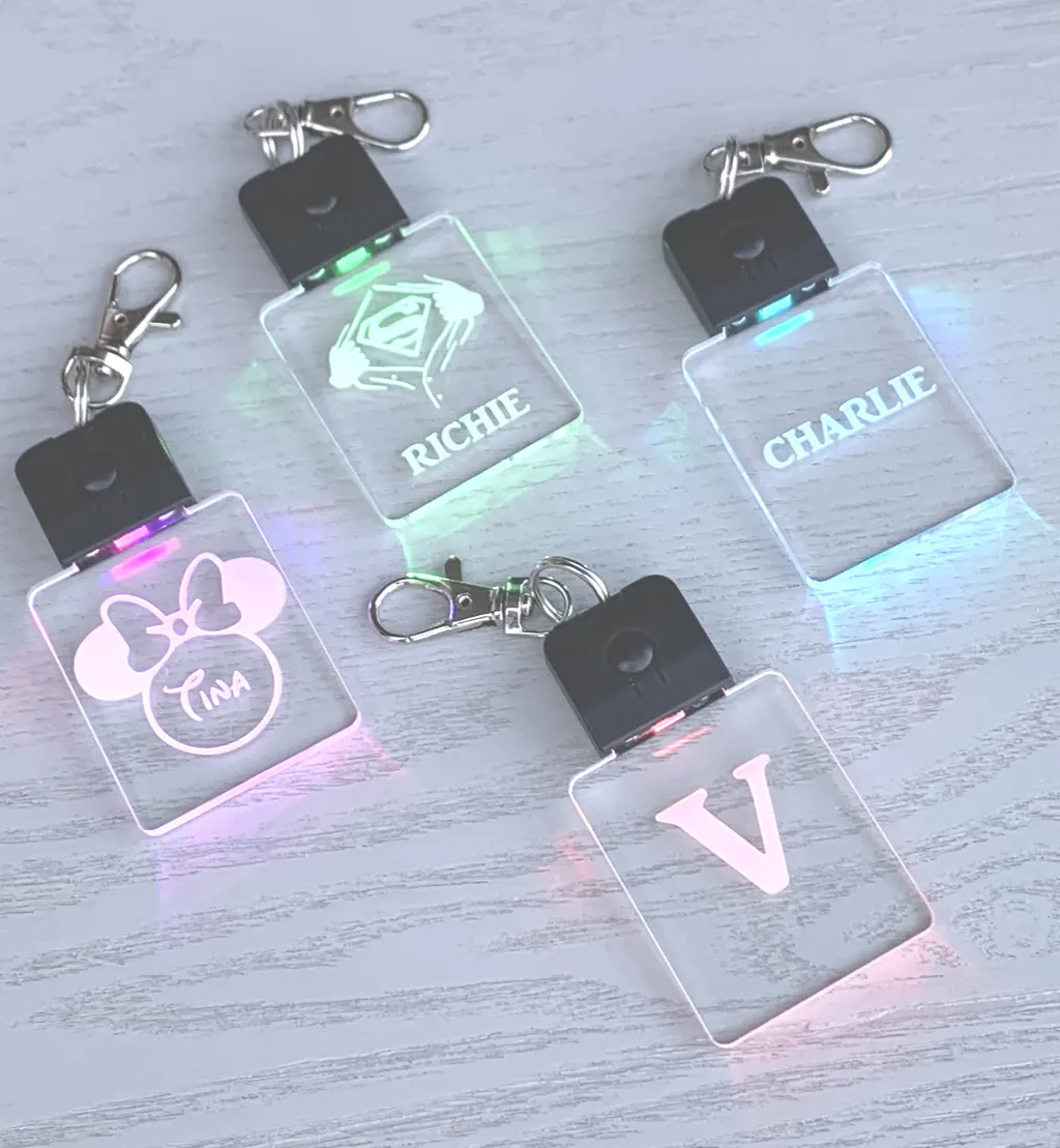 Light-it-up Personalised LED Keychain